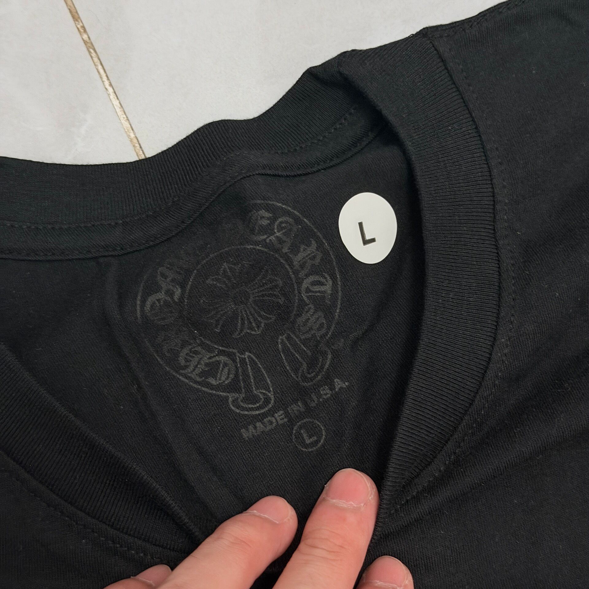 Chrome Hearts Paris Limited Horseshoe Tee — back