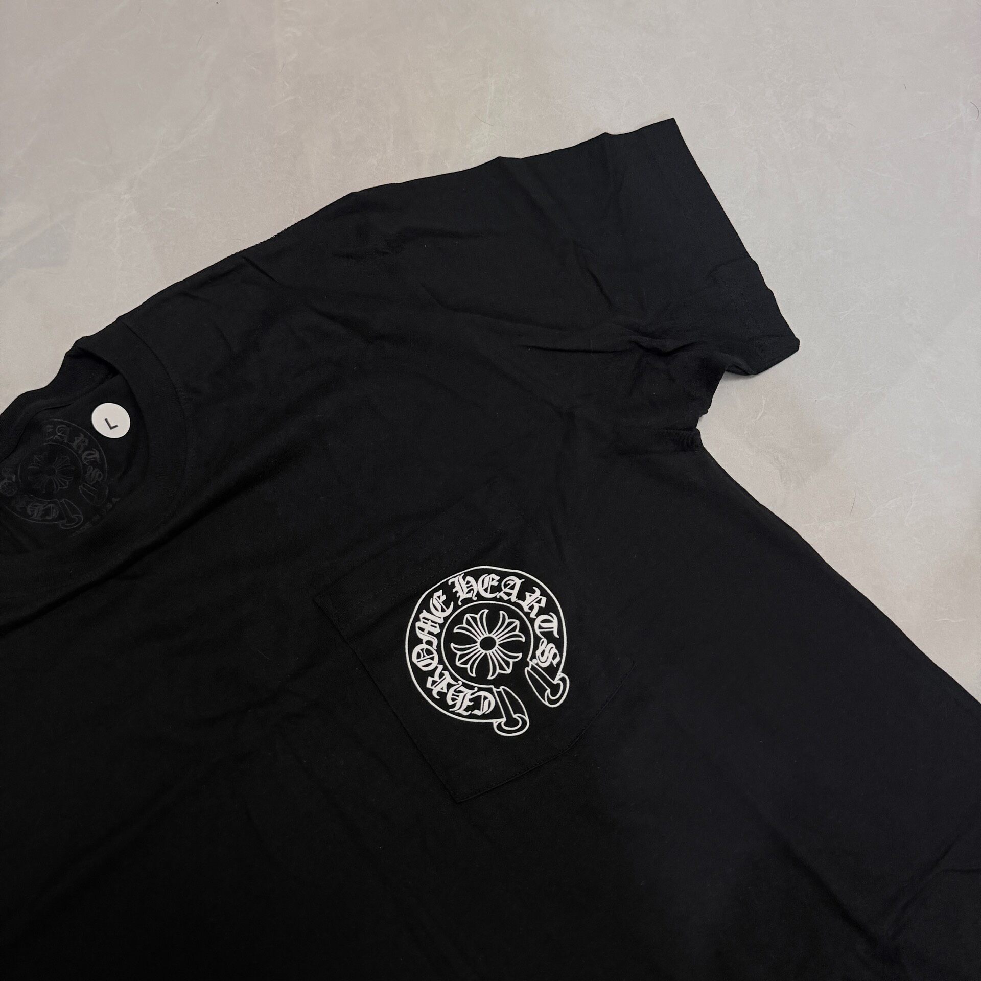 Chrome Hearts Paris Limited Horseshoe Tee — label