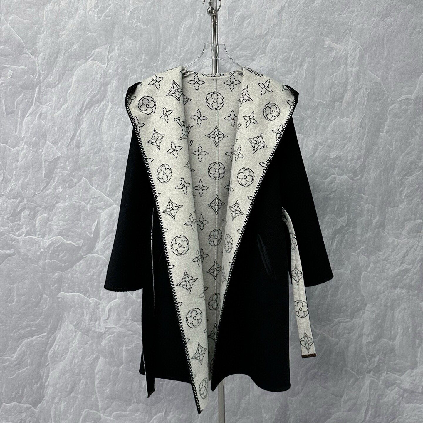 Louis Vuitton Double-Sided Hooded Coat — front