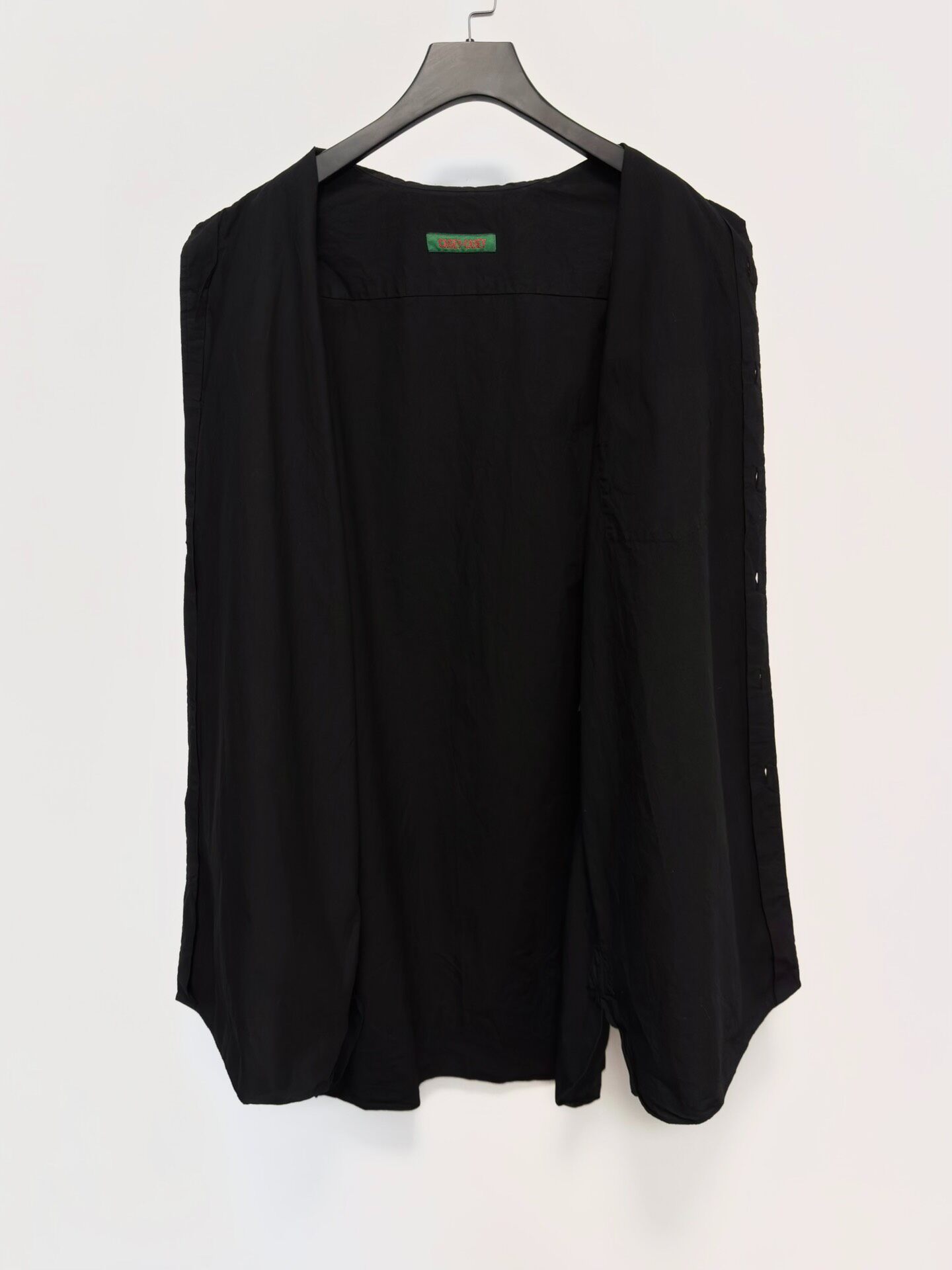 Casey Casey Oversized Black Long Shirt — detail
