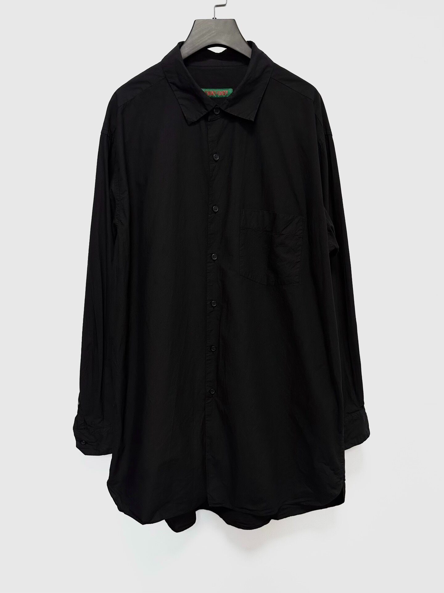 Casey Casey Oversized Black Long Shirt