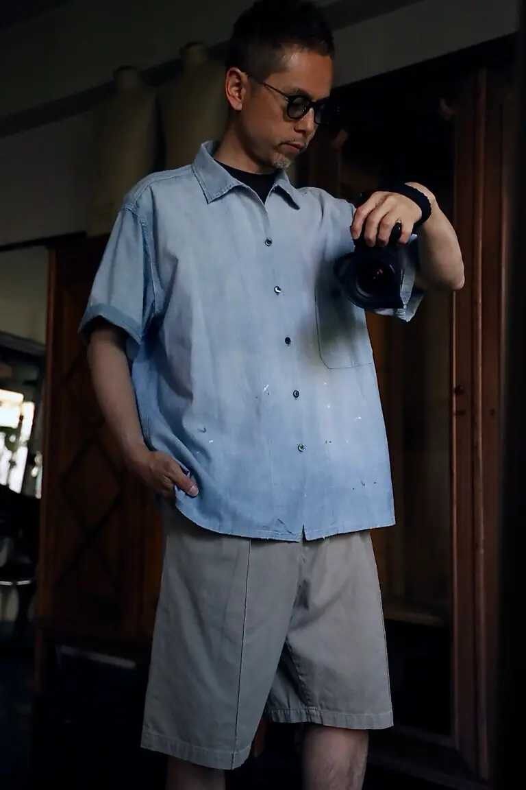 APRESSE 26SS Chambray Short Sleeve Shirt