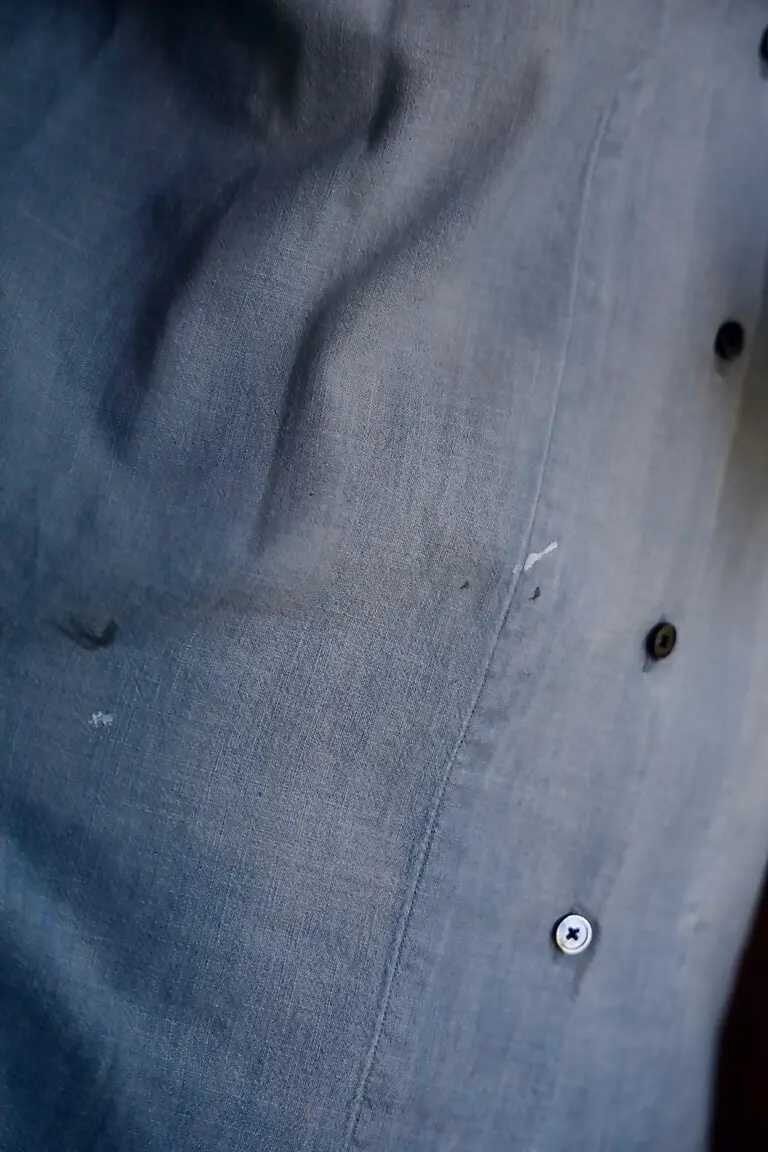 APRESSE 26SS Chambray Short Sleeve Shirt — detail