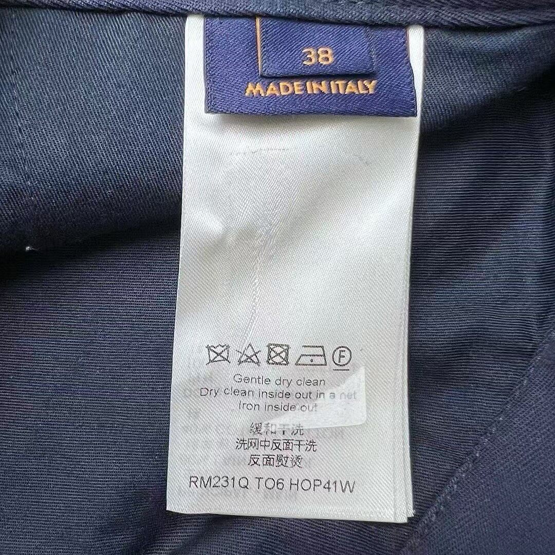 Louis Vuitton Navy Cargo Pants — back