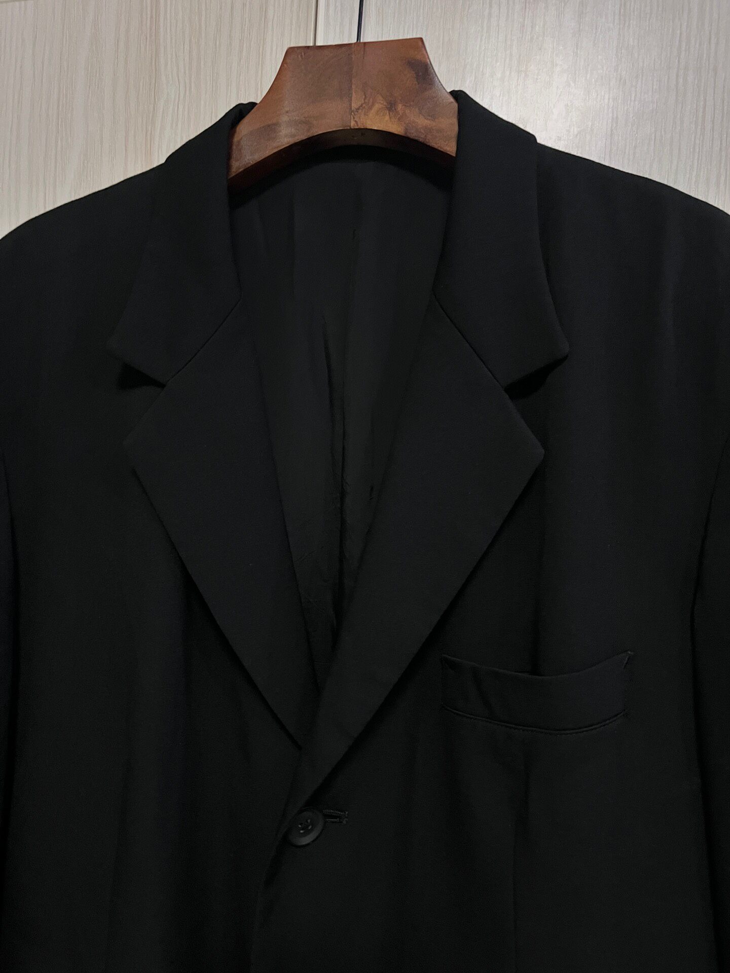 Yohji Yamamoto Doctor Jacket Black Coat — front