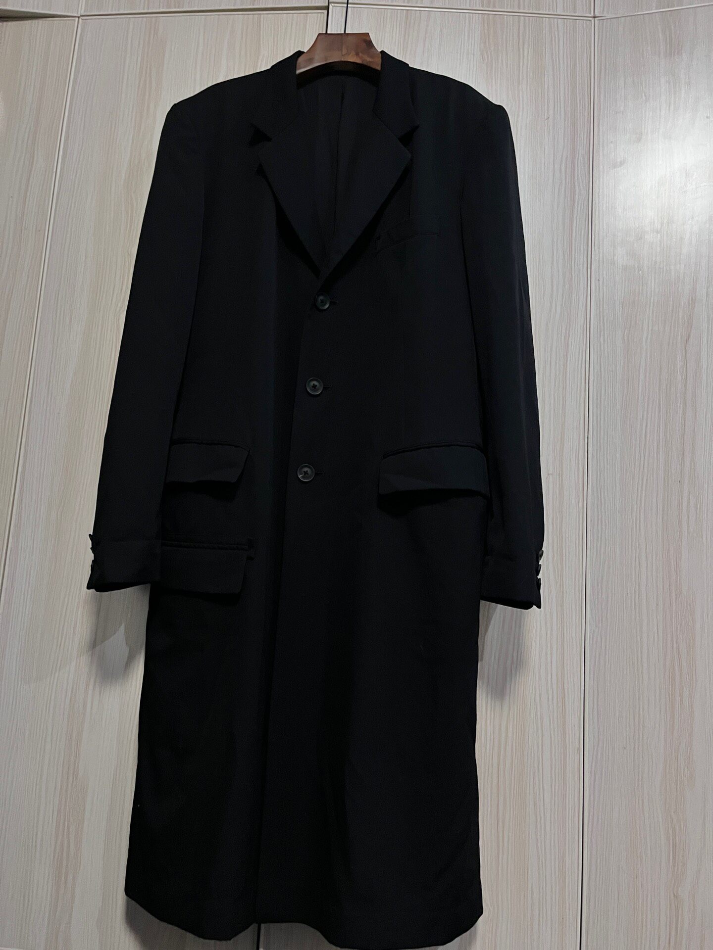 Yohji Yamamoto Doctor Jacket Black Coat