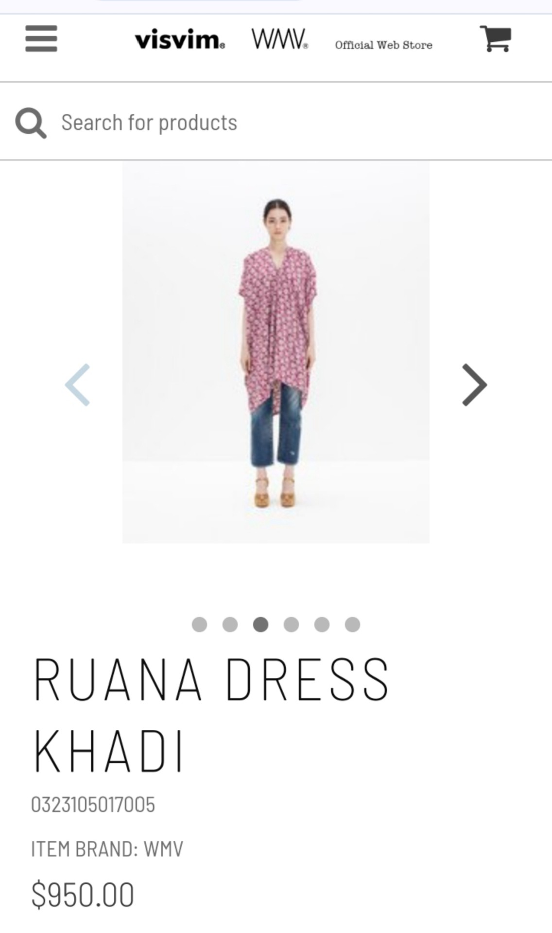 VISVIM 23SS Khadi Ruana Dress — label