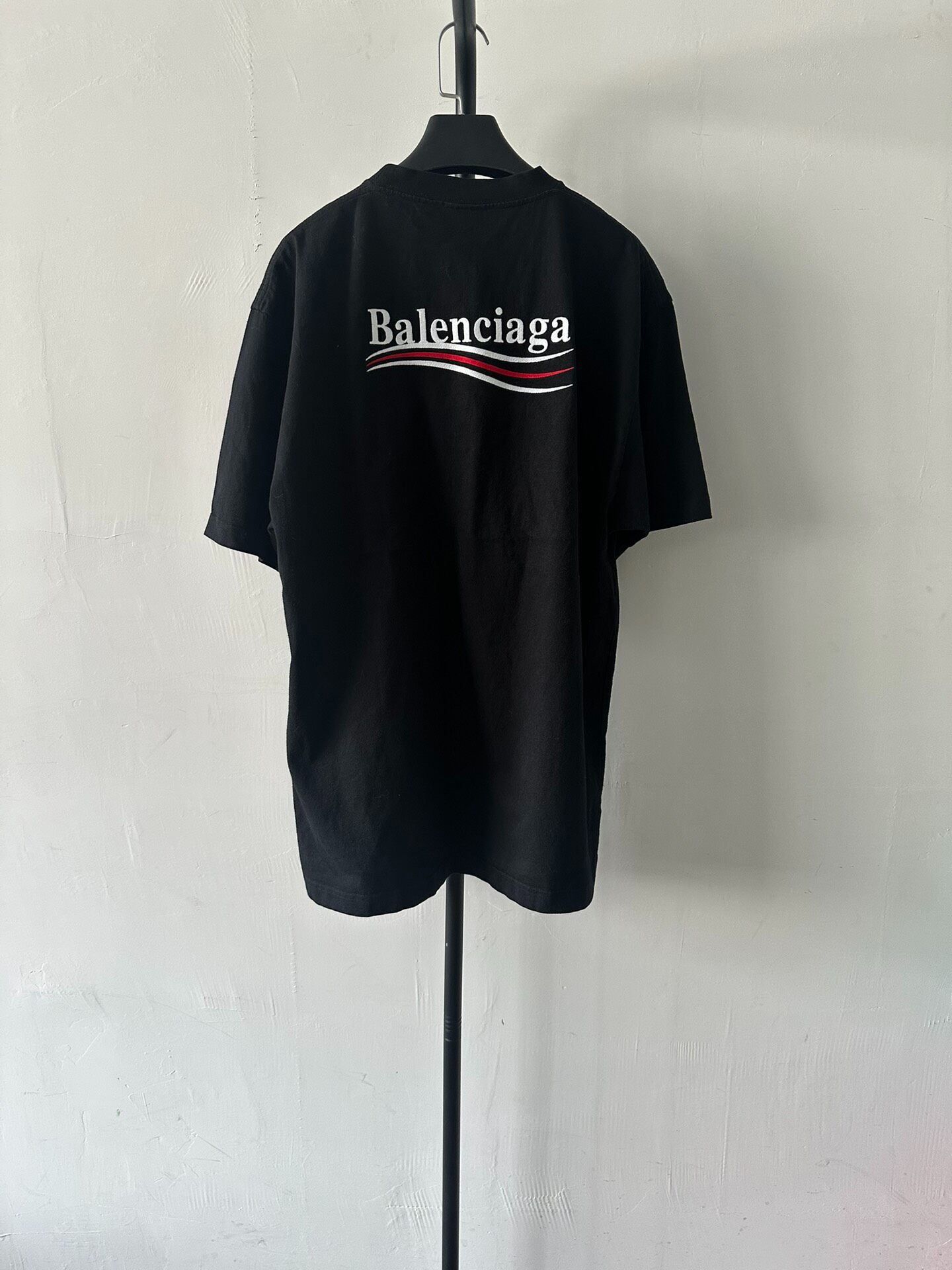 Balenciaga Women’s Black Short-Sleeve T-Shirt — front