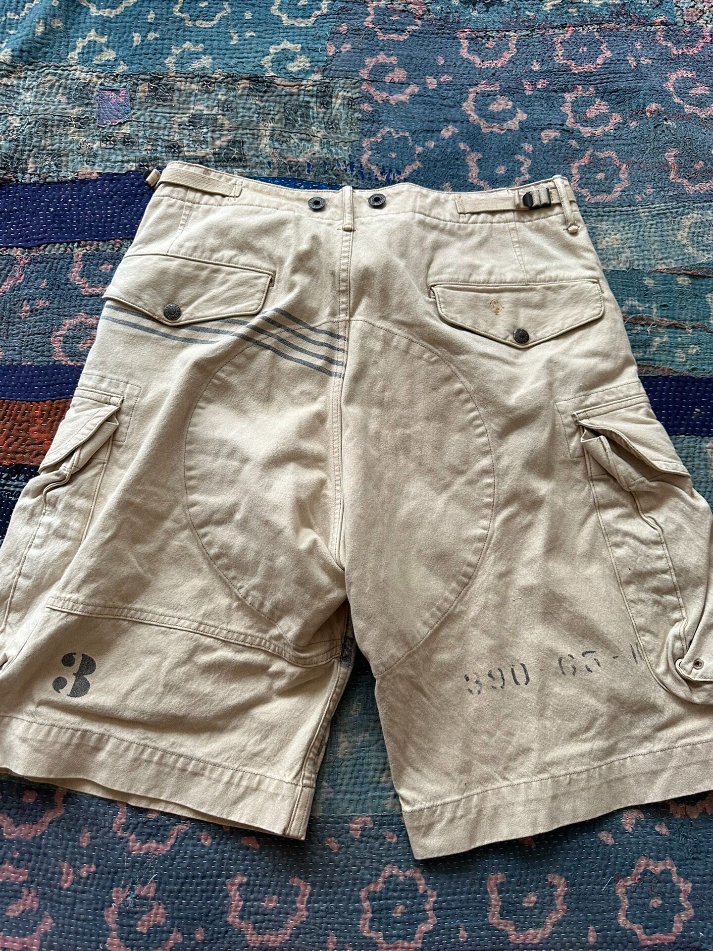 RRL Limited Edition Distressed Cargo Shorts — front