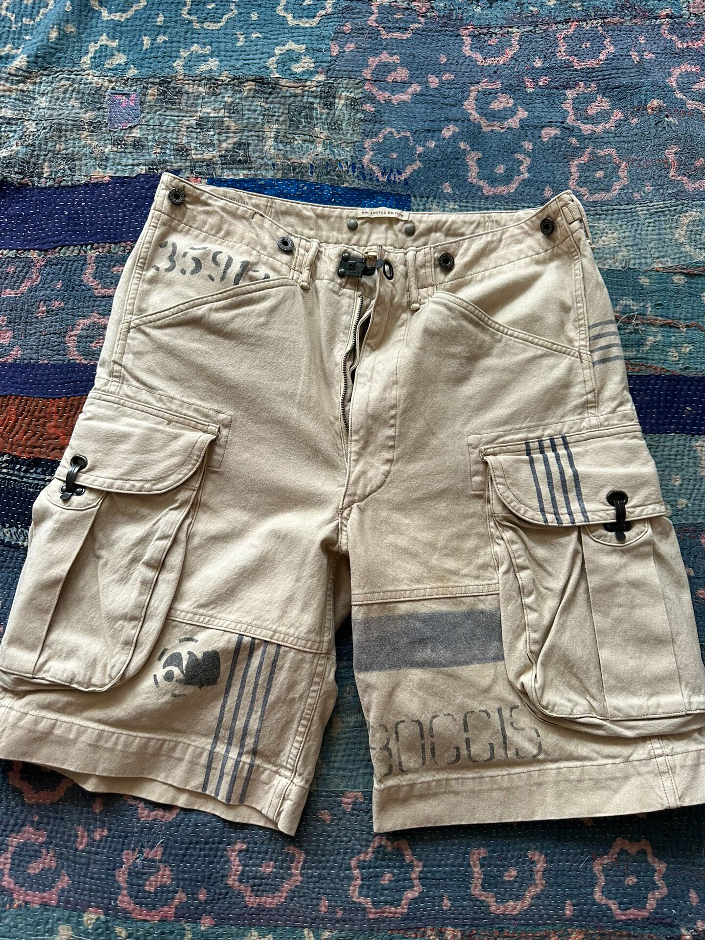 RRL Limited Edition Distressed Cargo Shorts