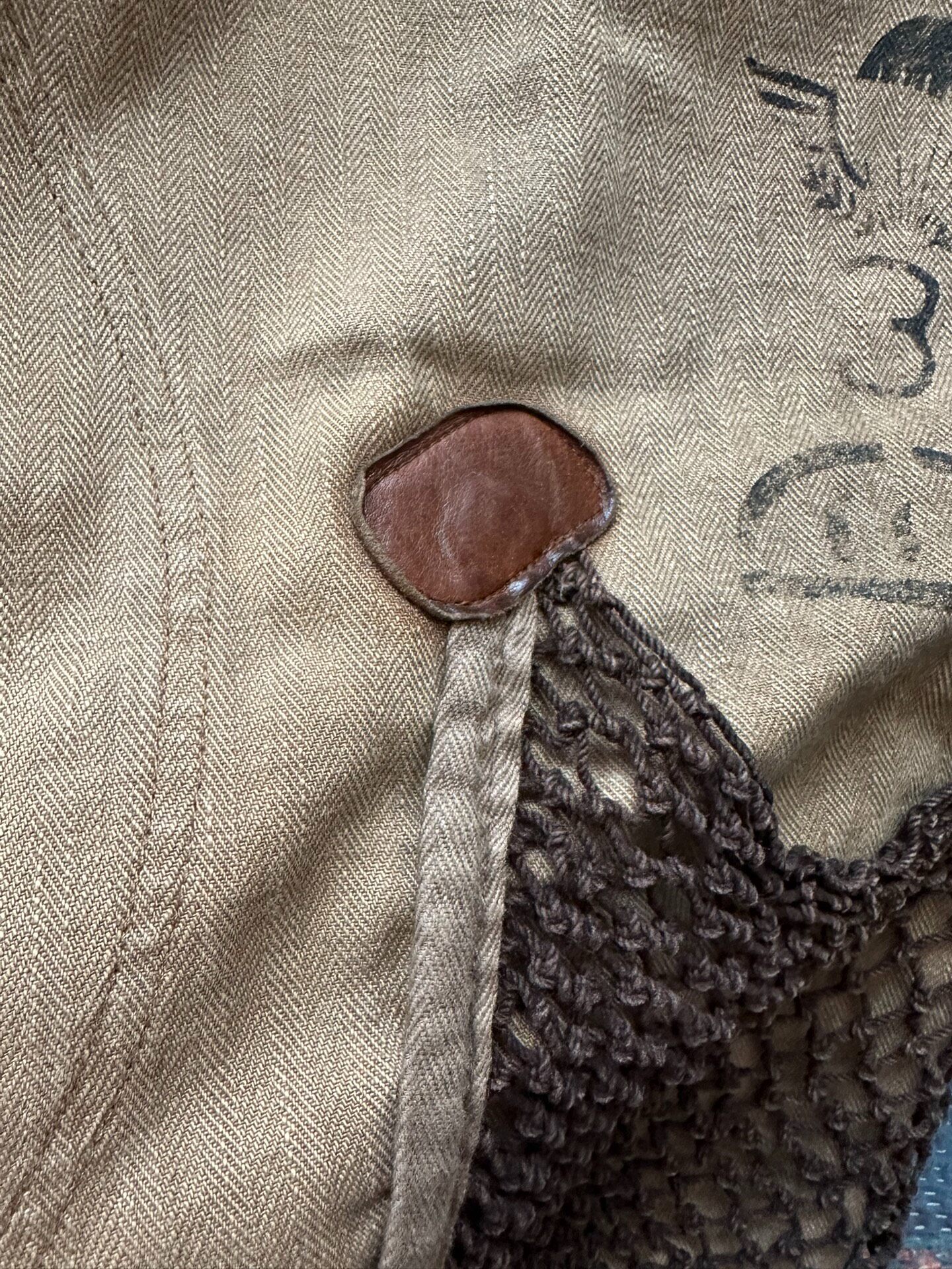 Kapital Netting Paneled Shorts — back