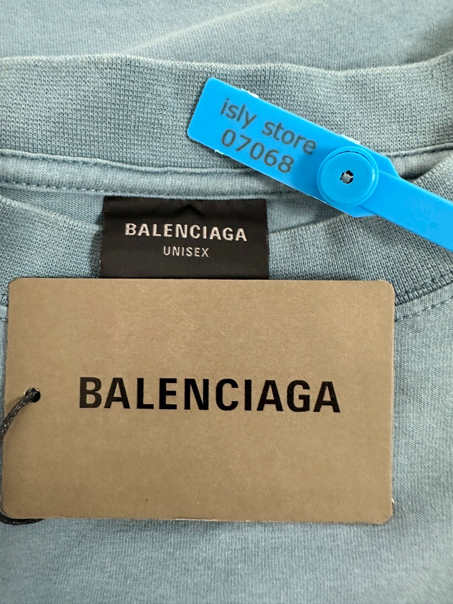 Balenciaga Logo Crewneck Short-sleeve T-shirt — label