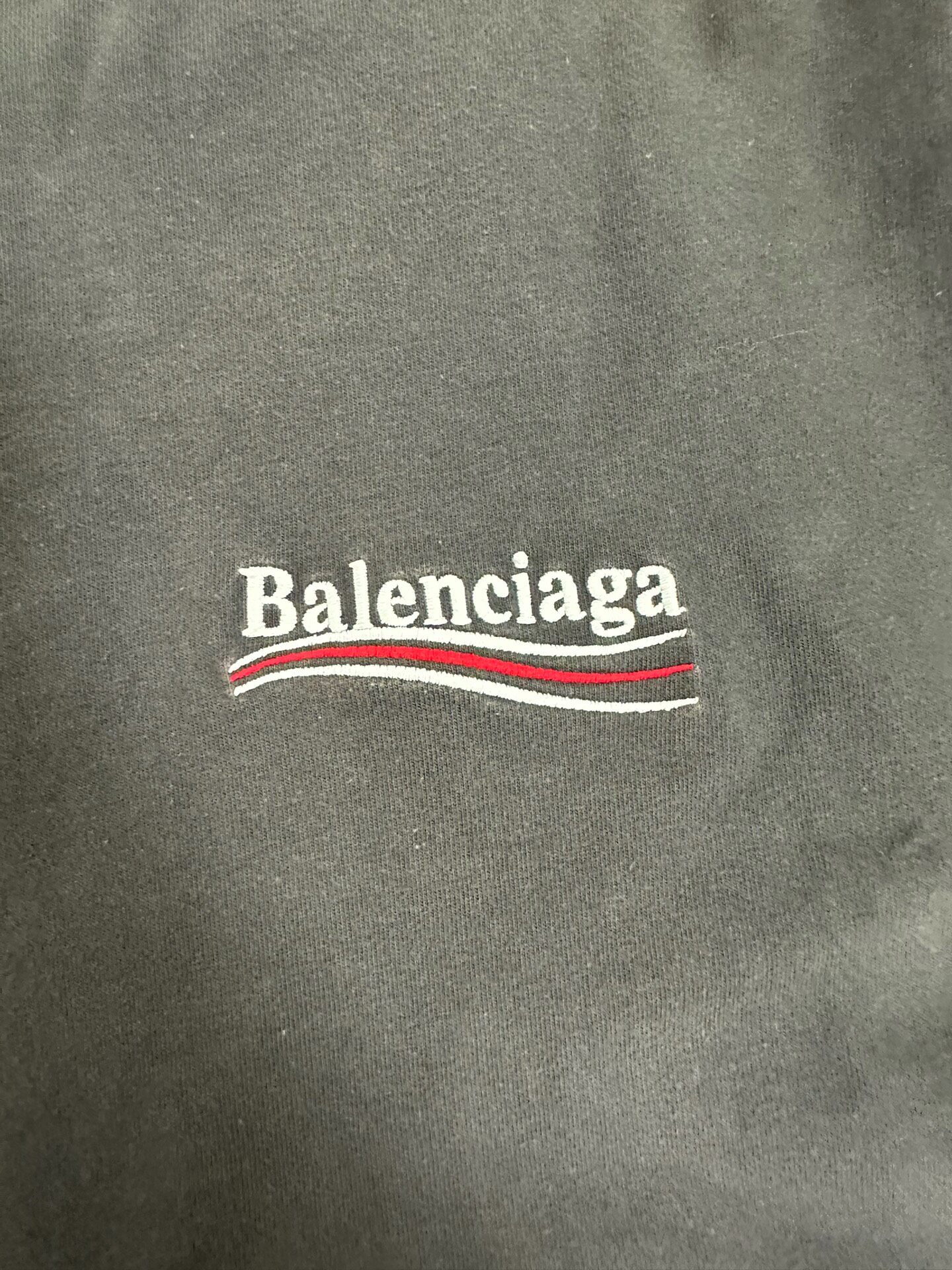 Balenciaga Women’s Logo Short Sleeve Tee — detail
