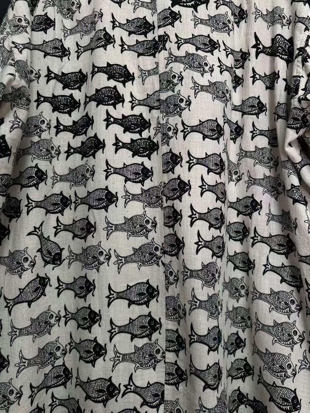 John Alexander Skelton 21AW Limited Fish Shirt — detail