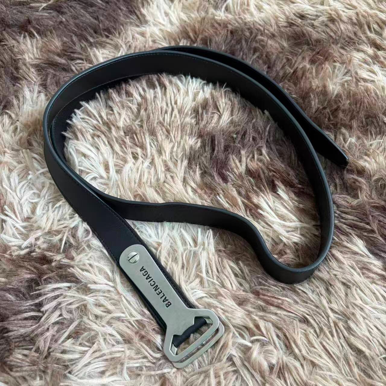 Balenciaga Bottle Opener Buckle Belt
