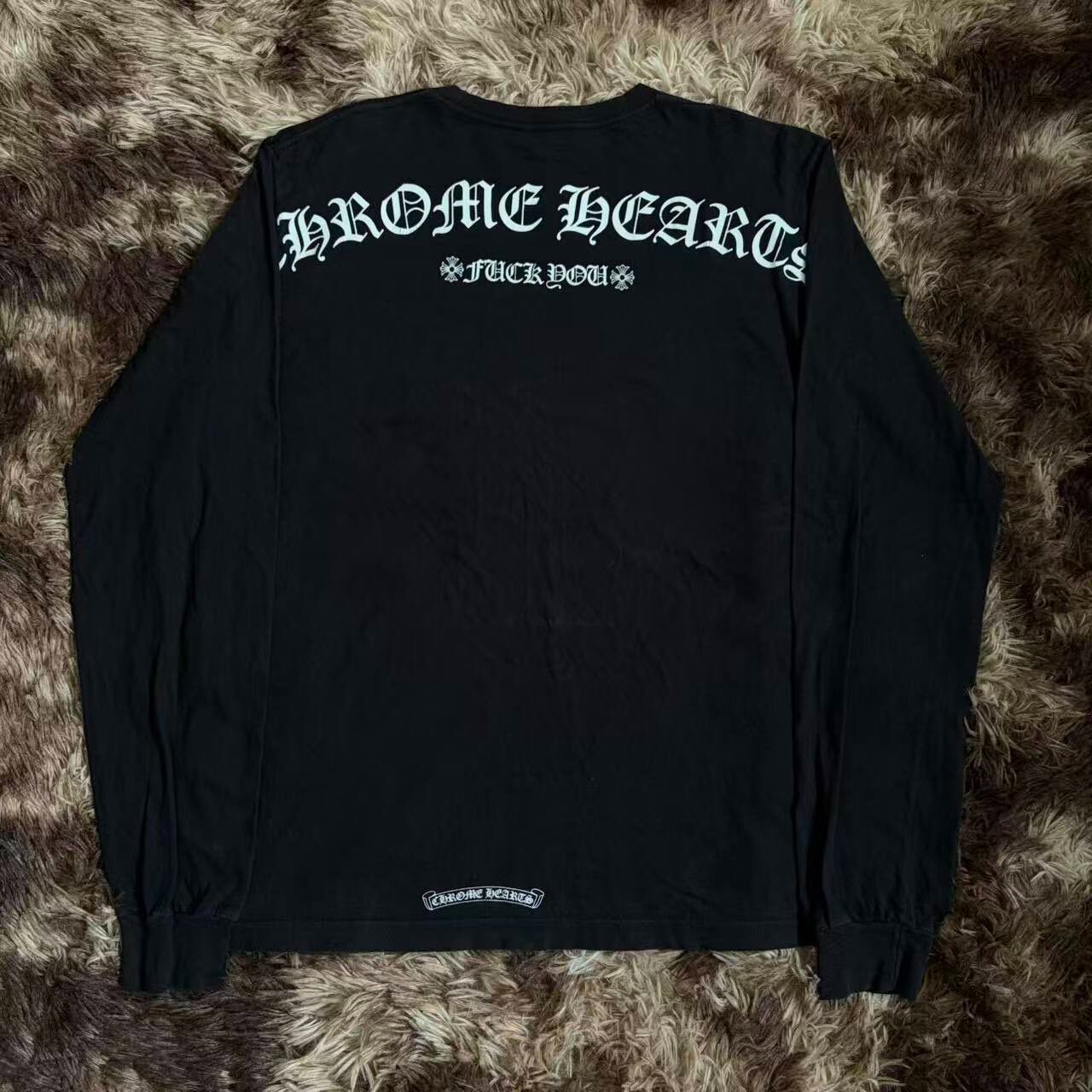 Chrome Hearts Black Long Sleeve T-Shirt — front