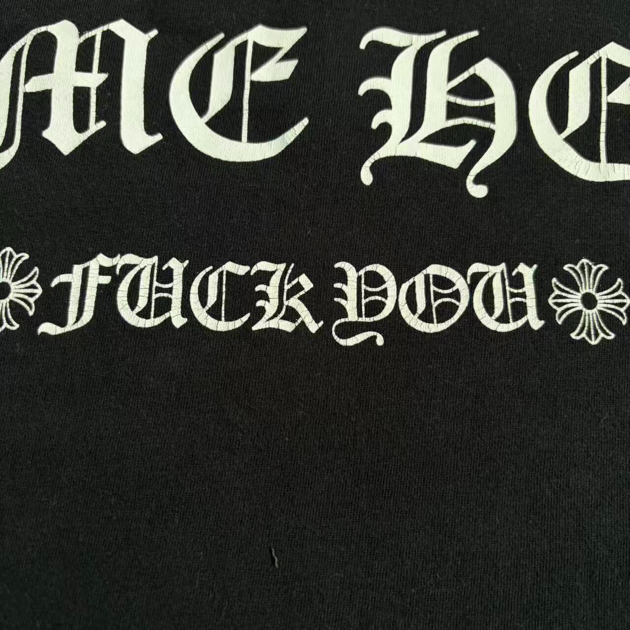 Chrome Hearts Black Long Sleeve T-Shirt — detail