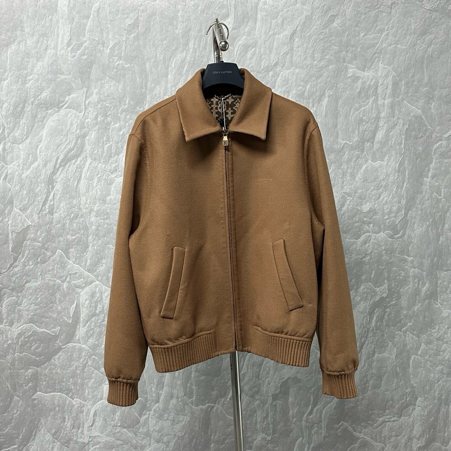 Louis Vuitton SS26 Wool Zip-Up Jacket — front