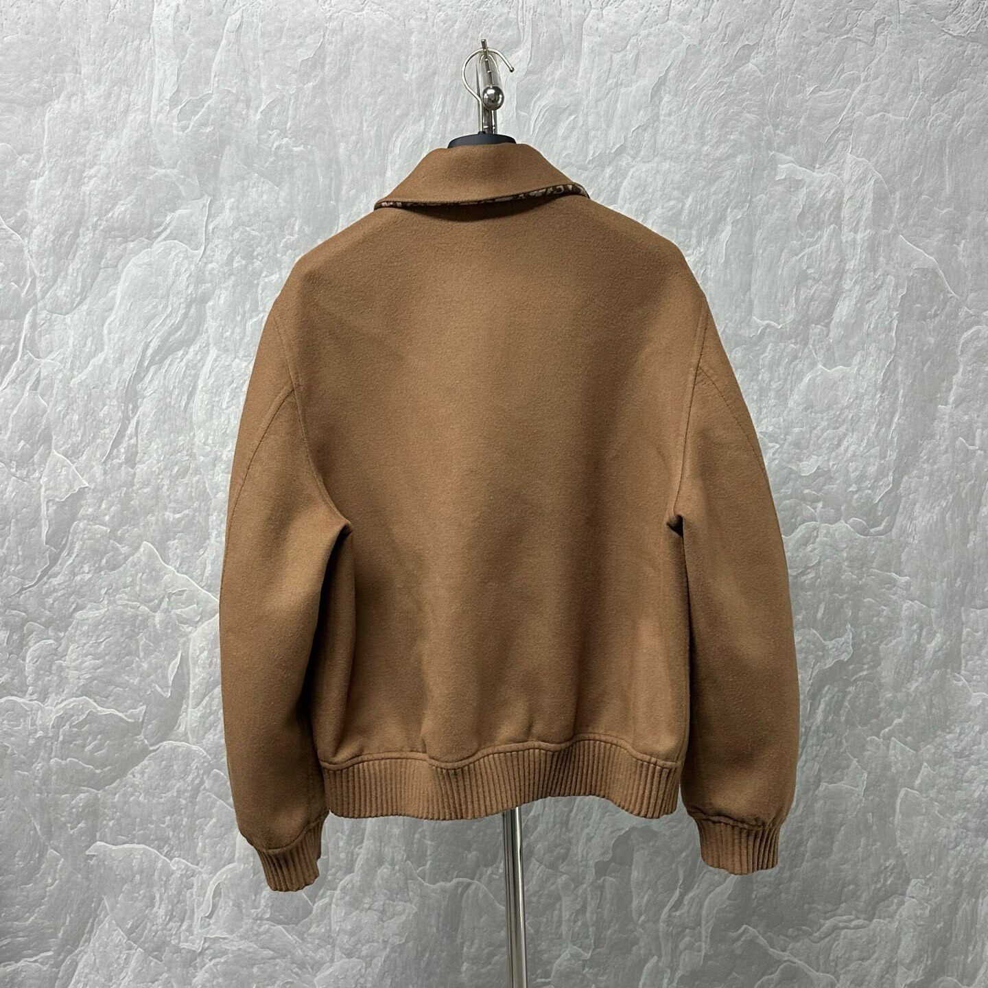 Louis Vuitton SS26 Wool Zip-Up Jacket — back