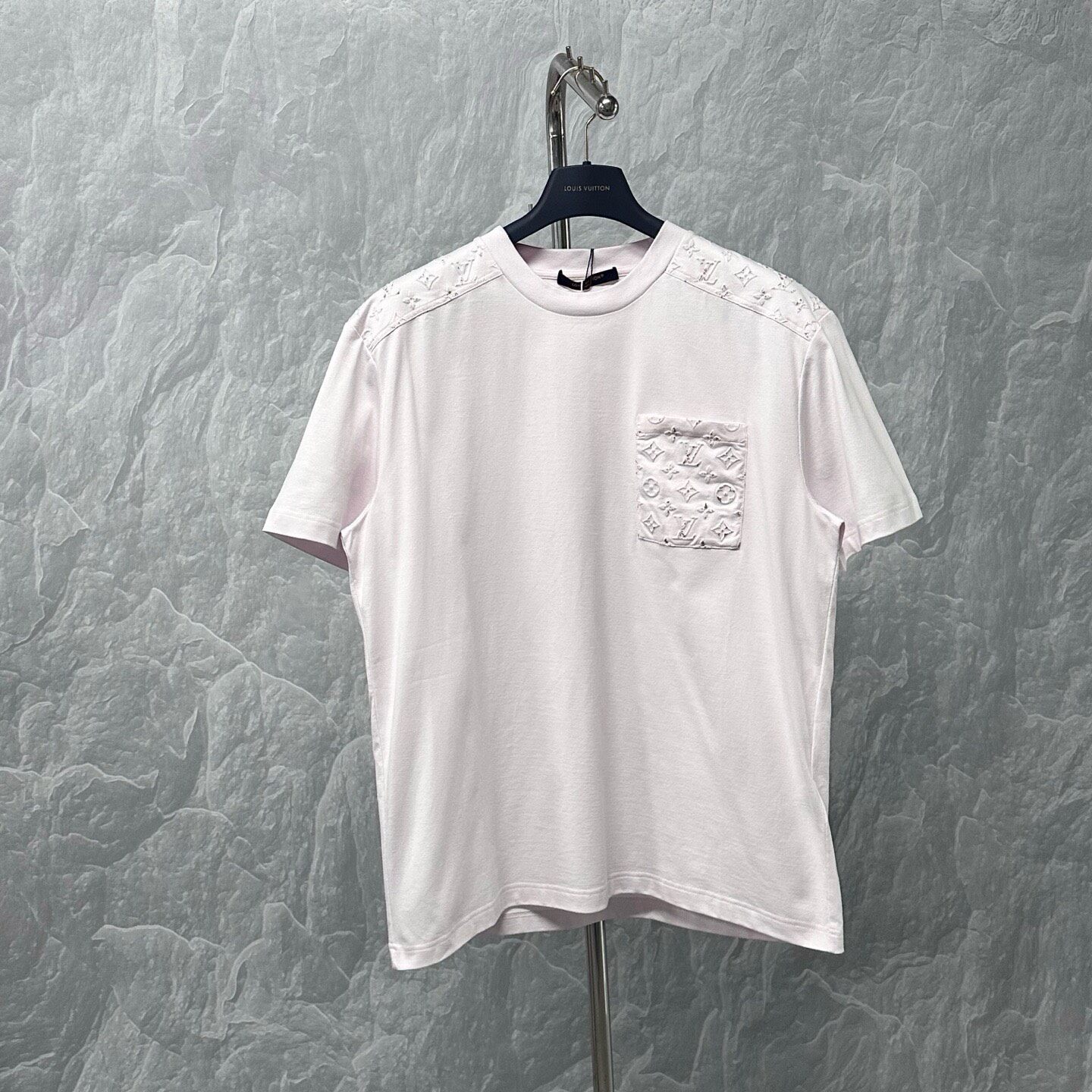 Louis Vuitton FW26 Embossed Pocket T-Shirt — front