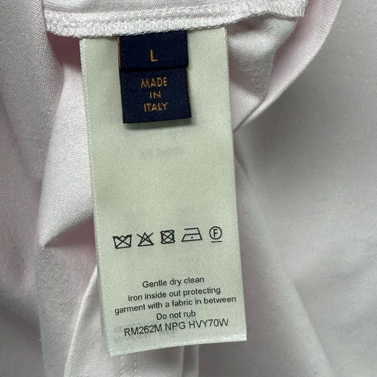Louis Vuitton FW26 Embossed Pocket T-Shirt — label