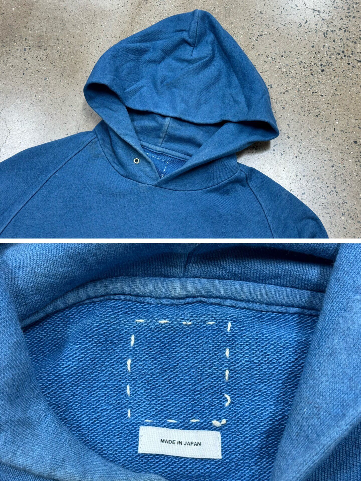 Visvim Jumbo Indigo Hoodie — back