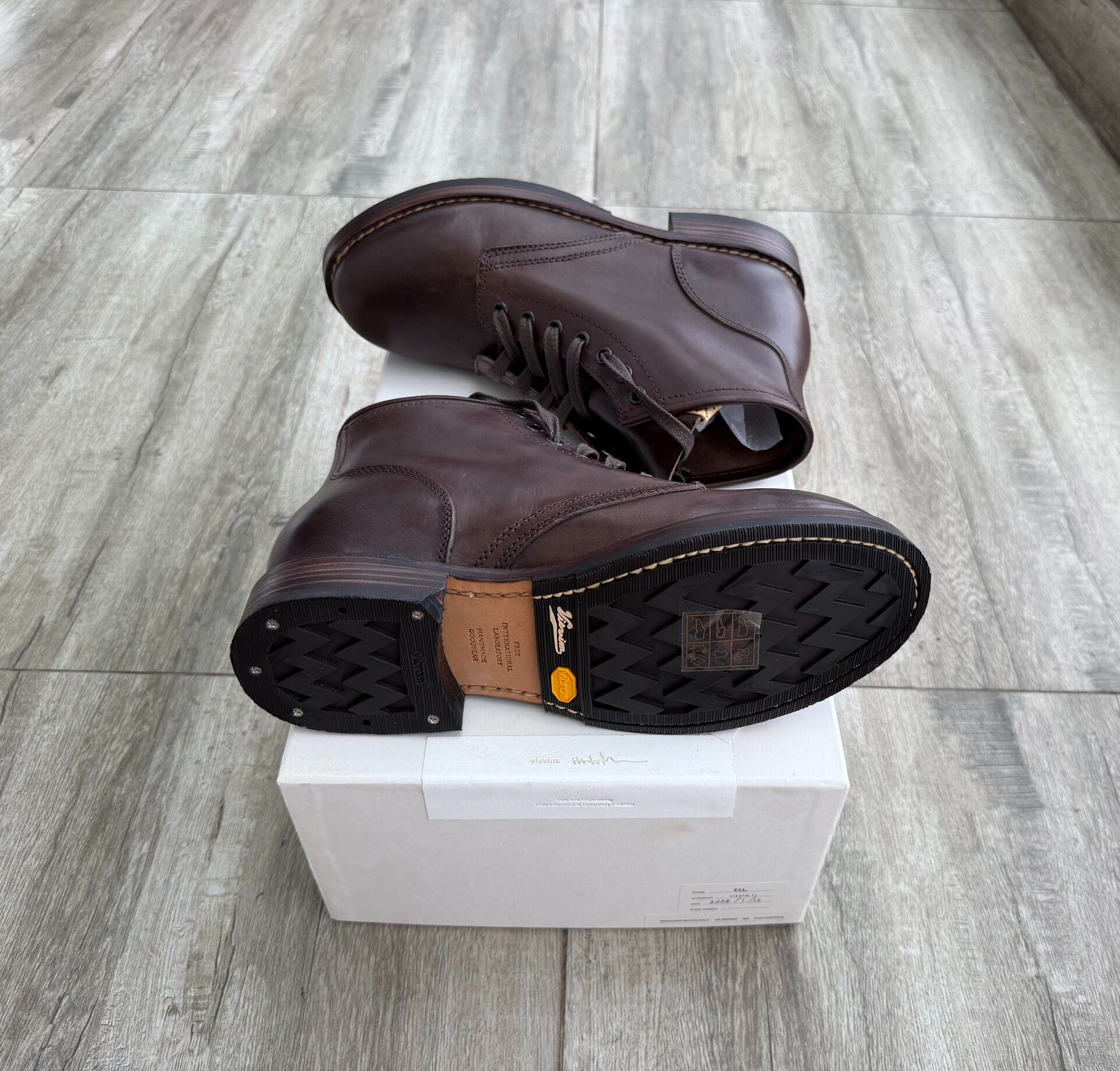 Visvim 24SS Brigadier Dark Brown Boots — back