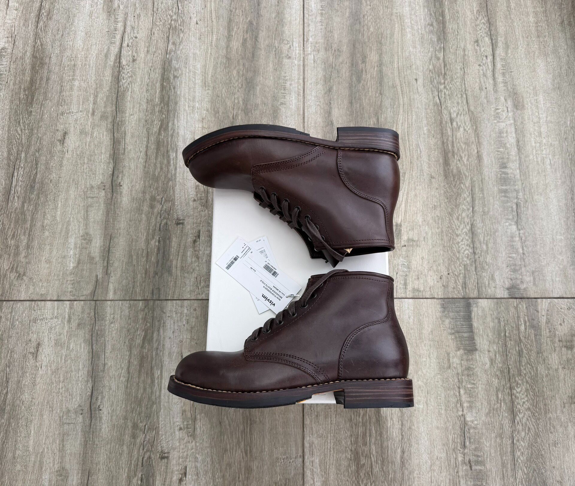 Visvim 24SS Brigadier Dark Brown Boots — front