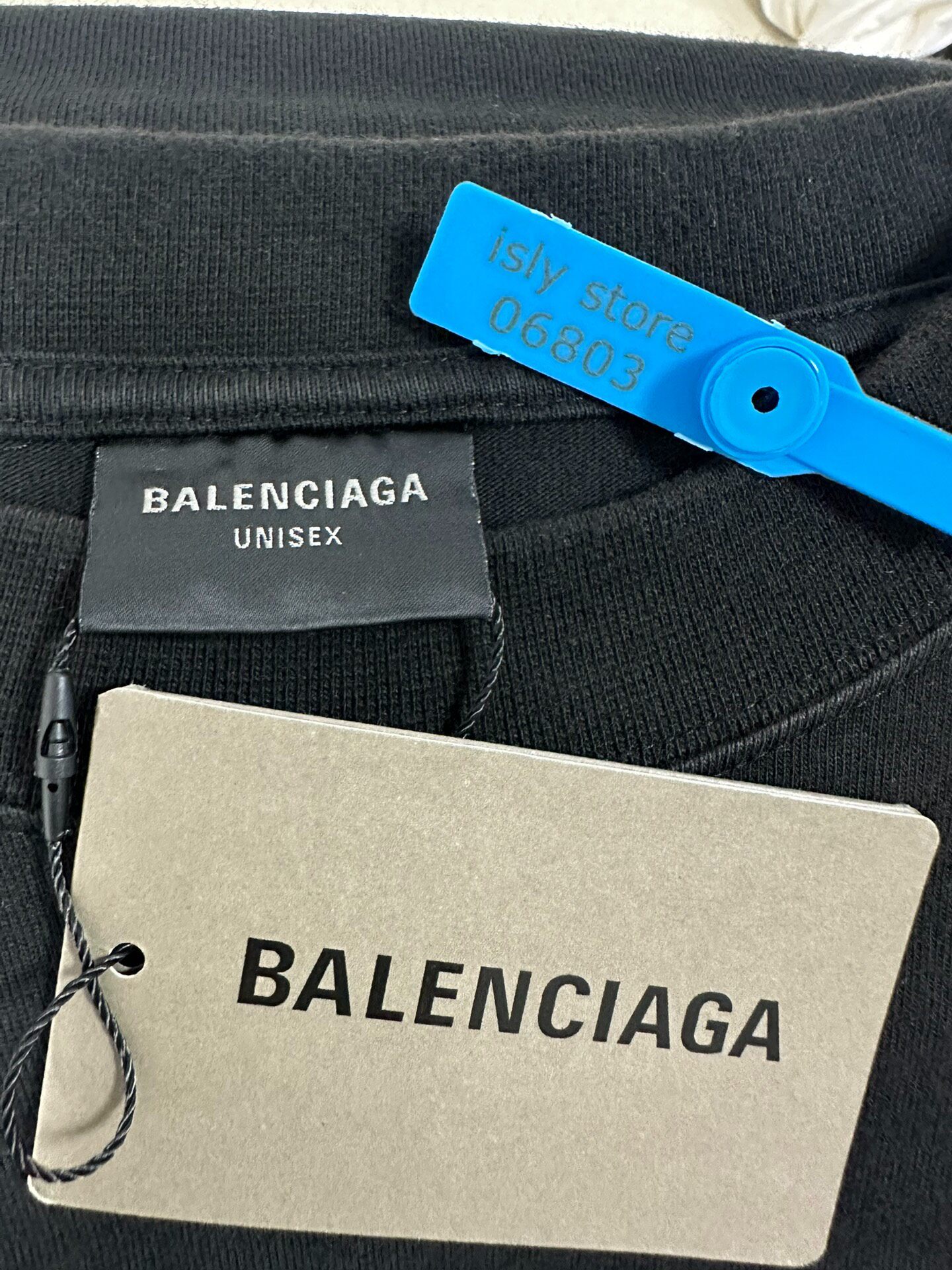 Balenciaga Oversized Short Sleeve T-Shirt — label