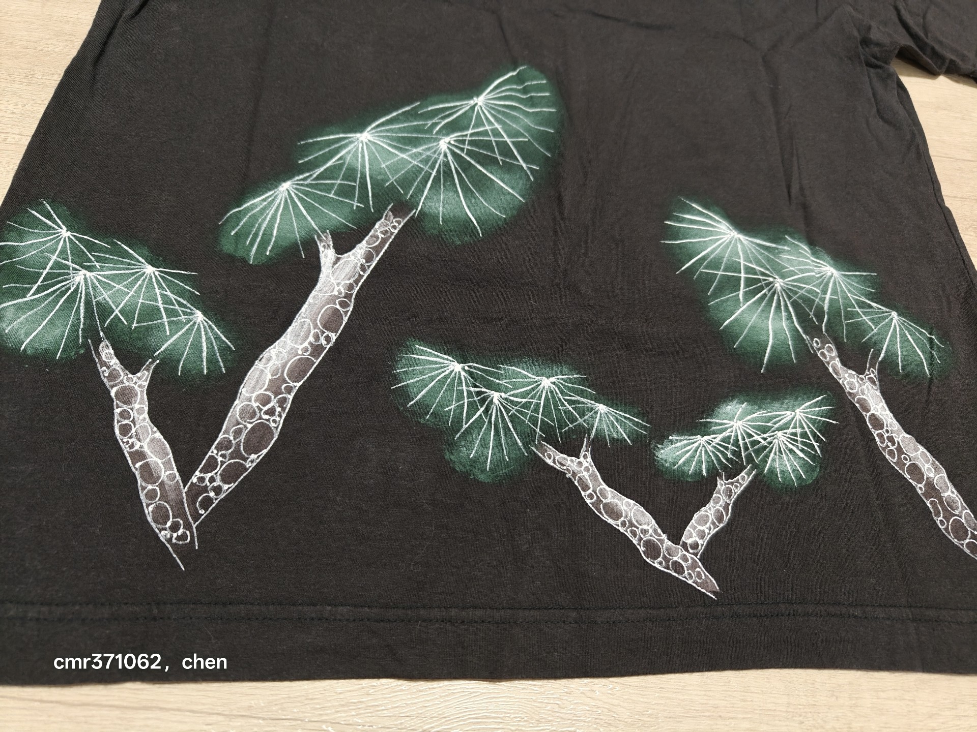 Visvim 19SS Pine Jumbo Short Tee — label