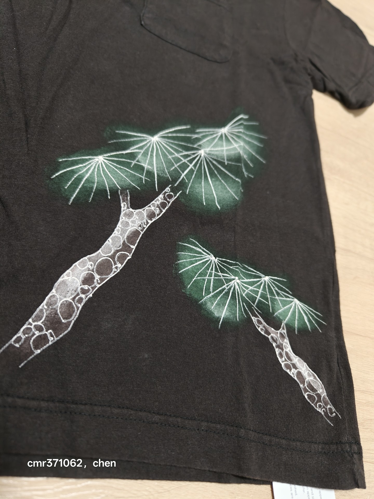 Visvim 19SS Pine Jumbo Short Tee — detail