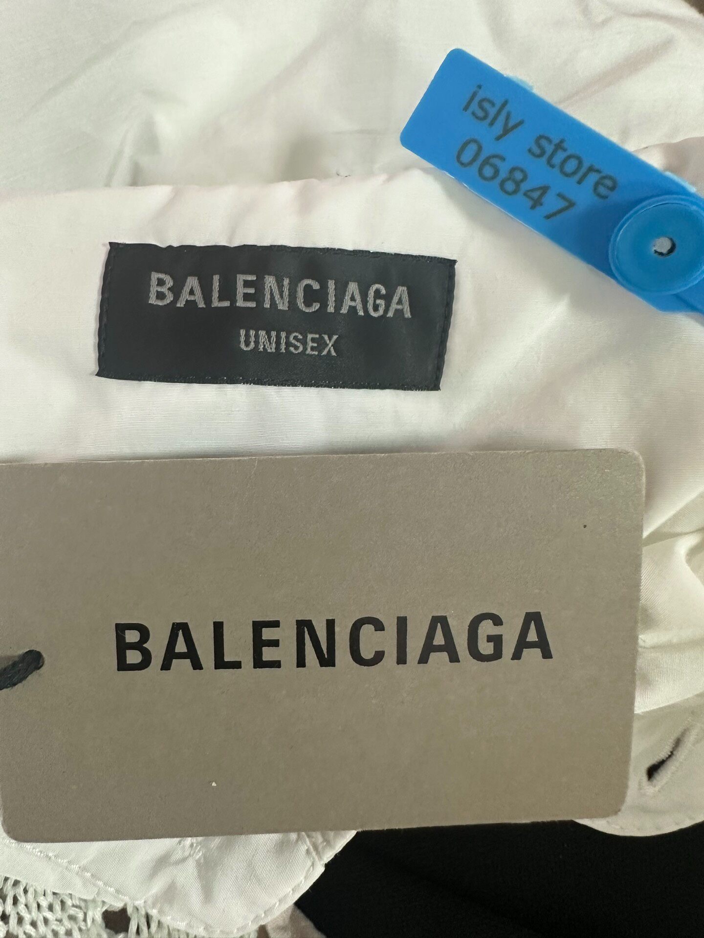 Balenciaga Oversized 3B Sports Icon Shirt — label