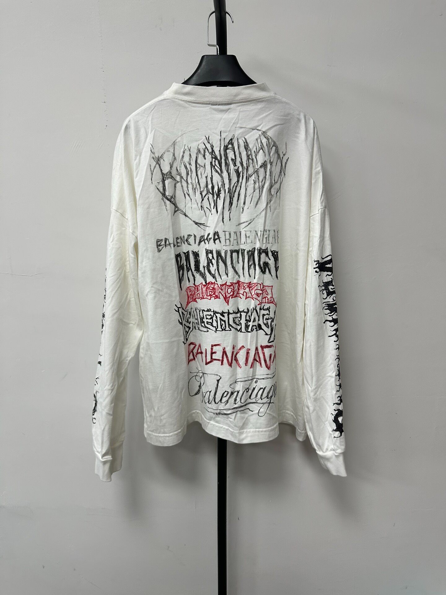 Balenciaga New Year Long Sleeve Tee — front