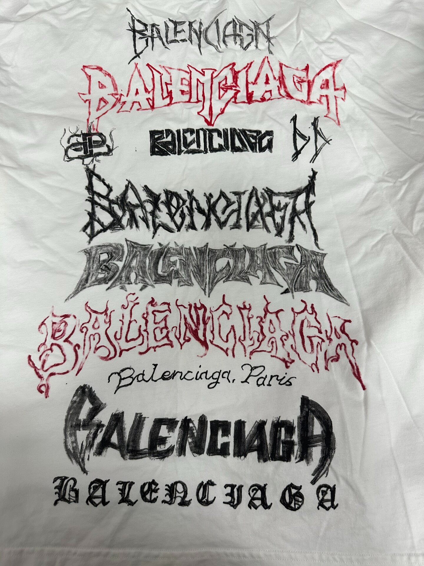 Balenciaga New Year Long Sleeve Tee — detail