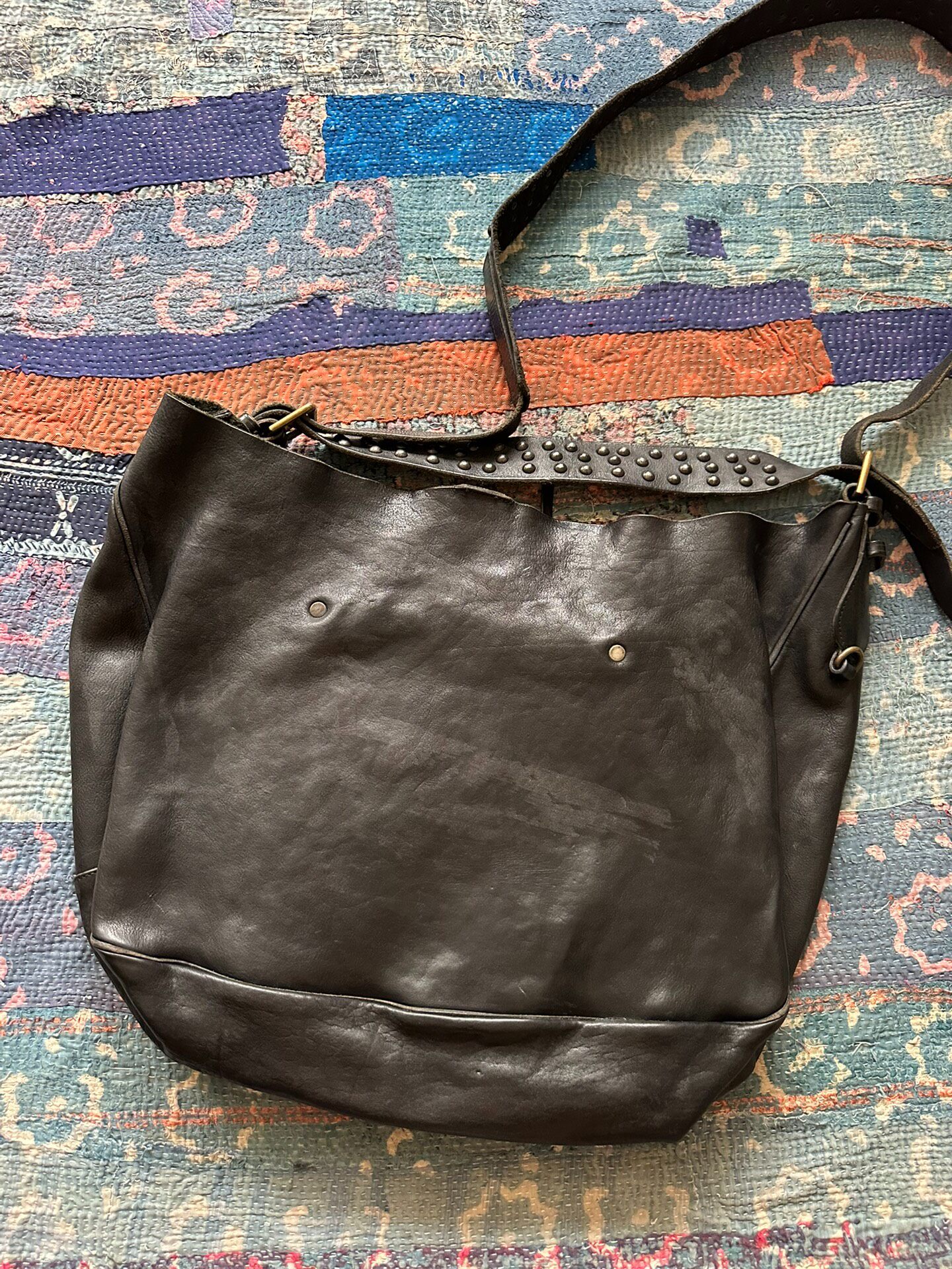 Ralph Lauren RRL Studded Crossbody Handheld Bag — front