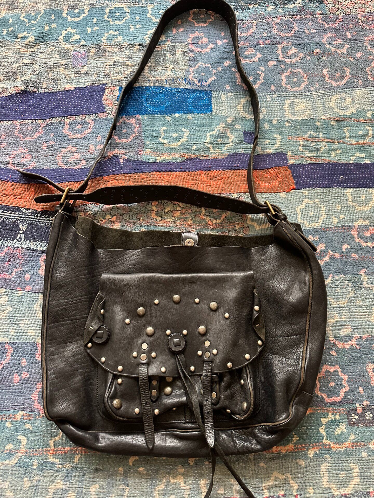 Ralph Lauren RRL Studded Crossbody Handheld Bag