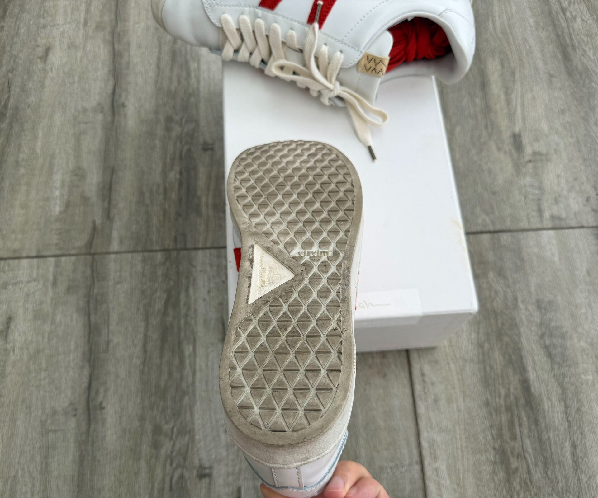 Visvim Corda Folk 21SS White Sneakers — label