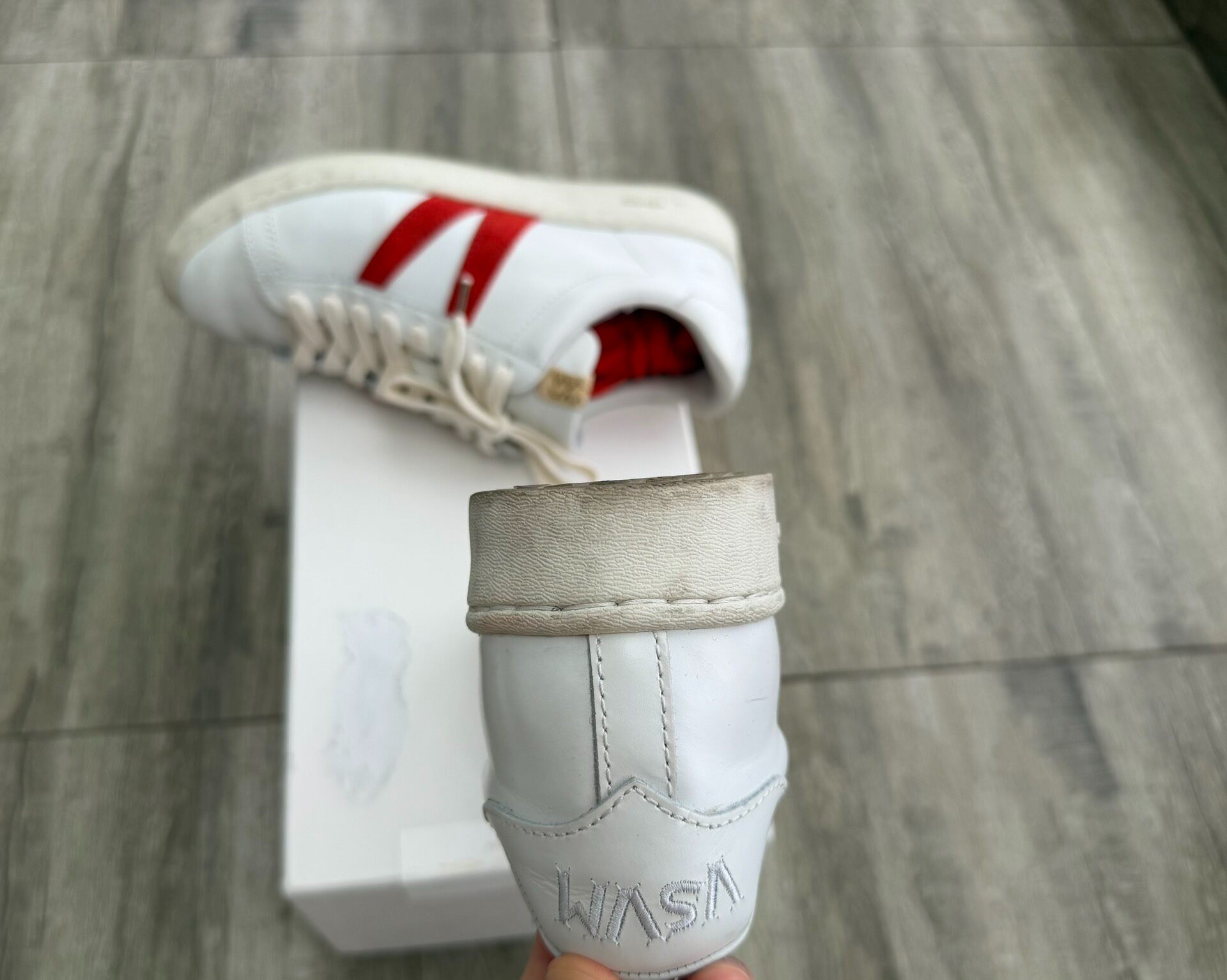 Visvim Corda Folk 21SS White Sneakers — back