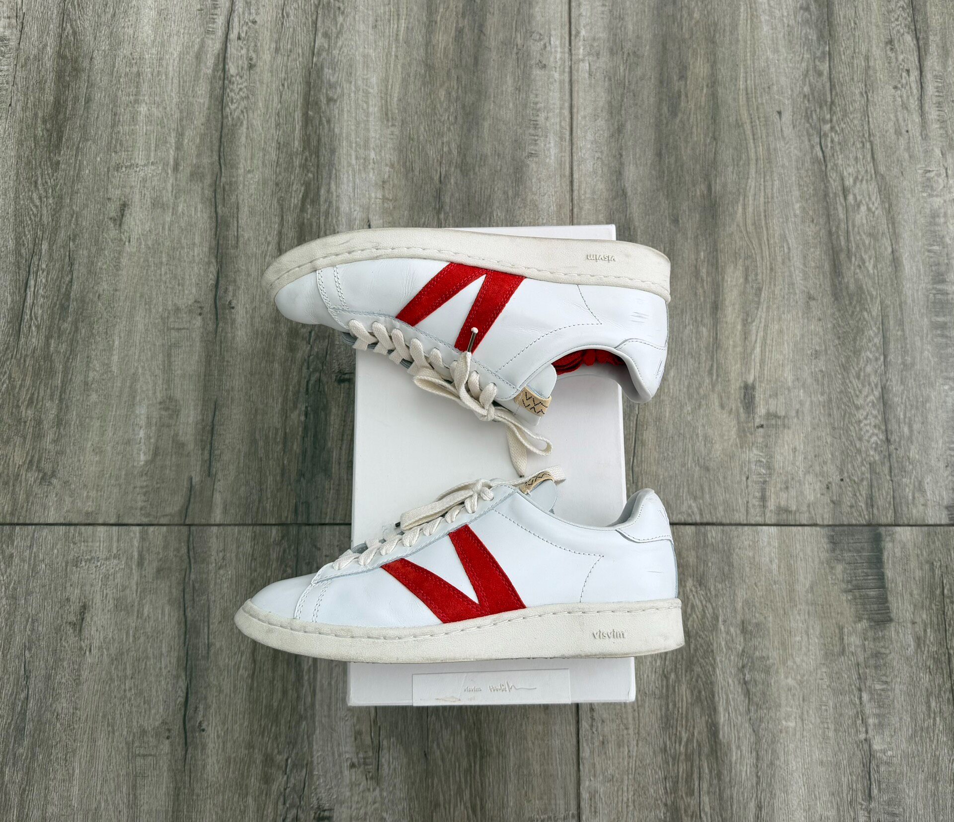 Visvim Corda Folk 21SS White Sneakers — front