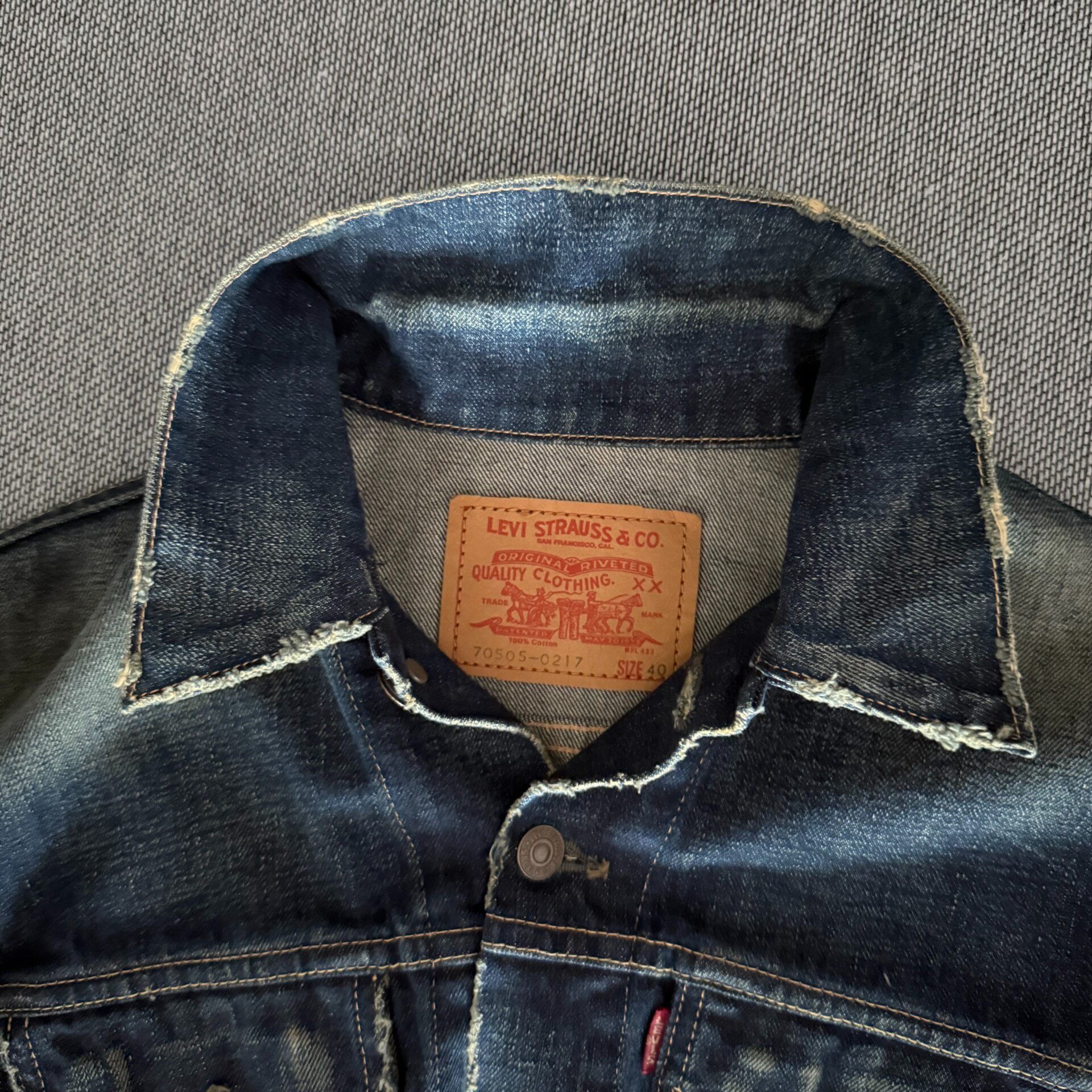 Levi's LVC 70505 Denim Jacket — detail