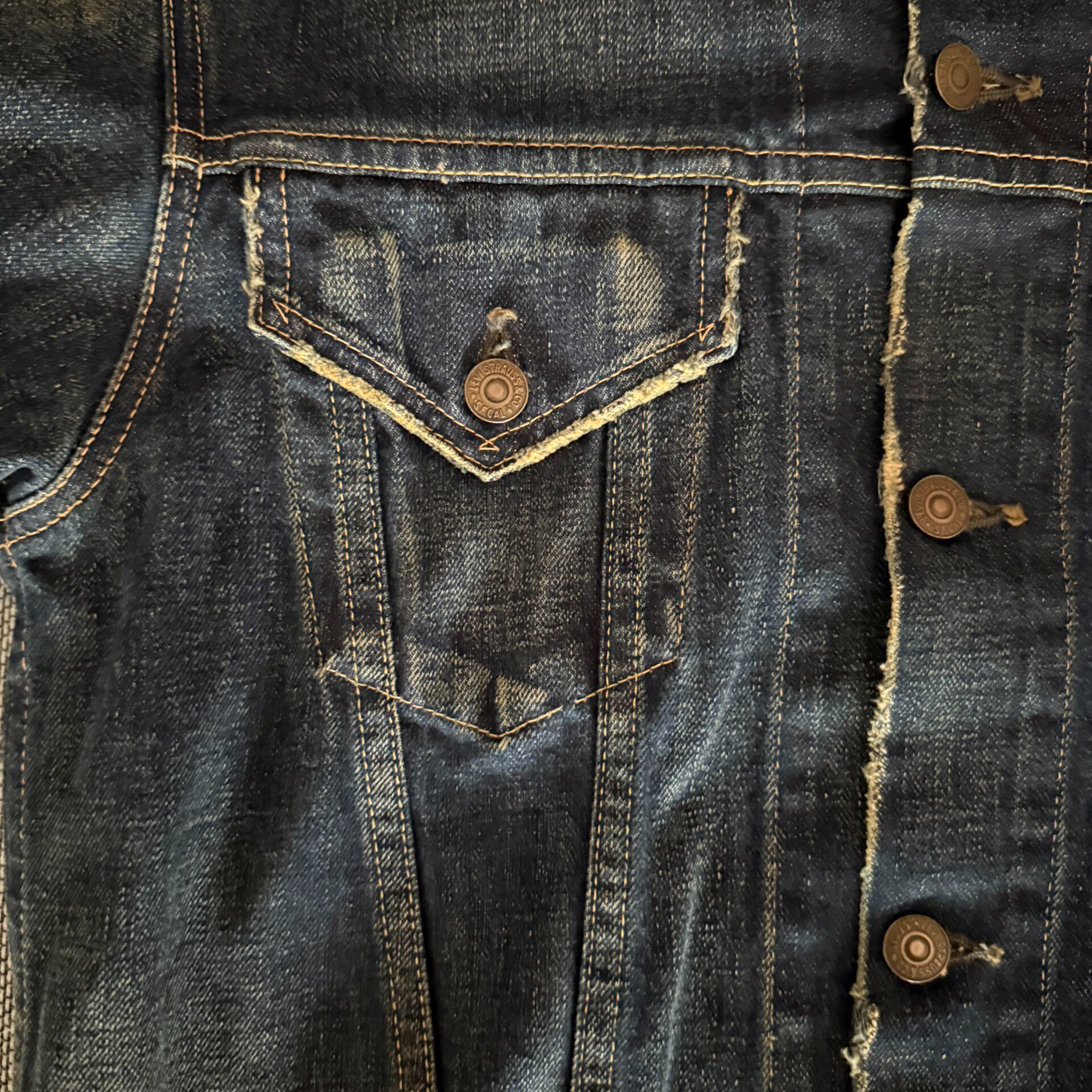 Levi's LVC 70505 Denim Jacket — label