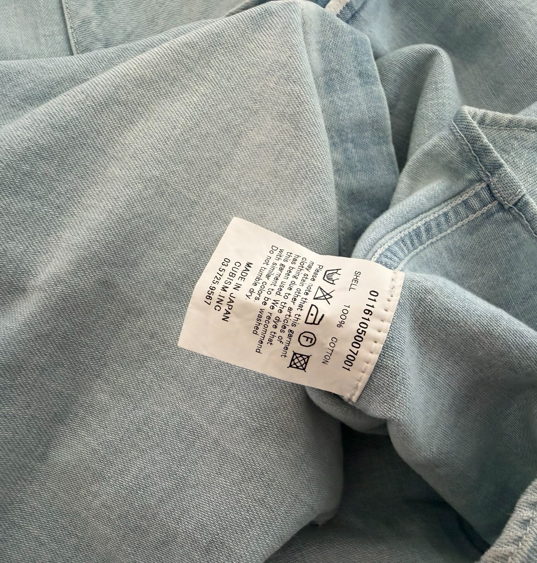 Visvim Social Sculpture Denim Shirt — back