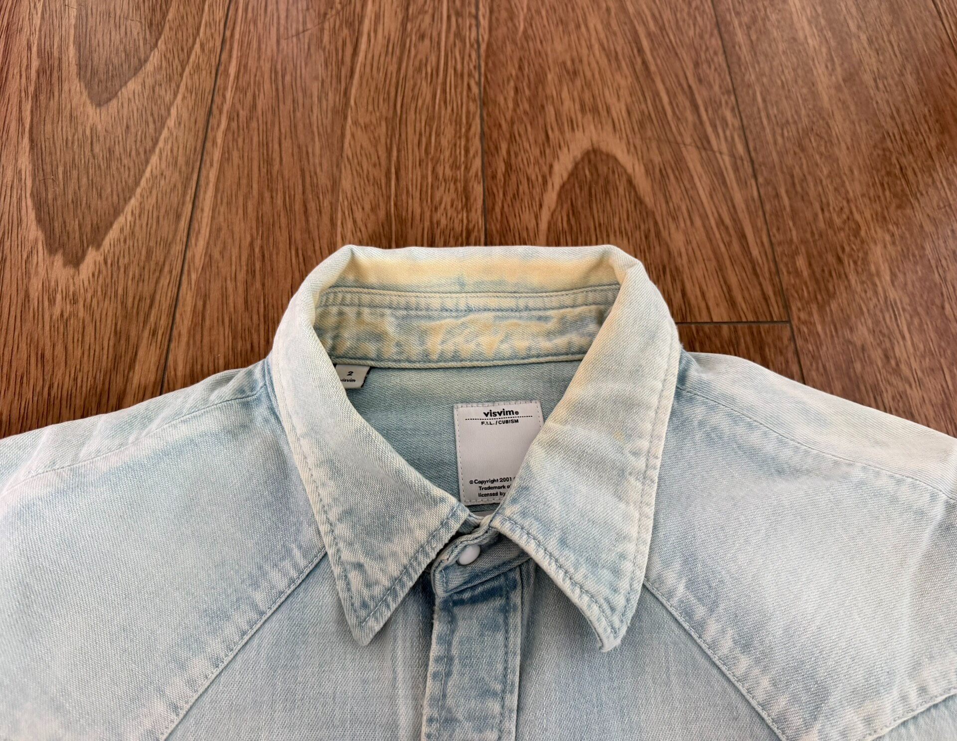 Visvim Social Sculpture Denim Shirt — detail