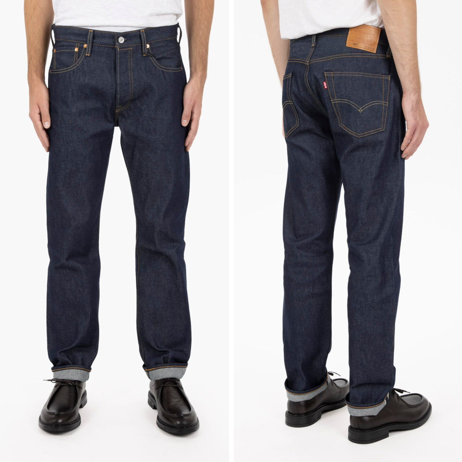 Levi's 501 Selvedge Indigo Jeans — detail