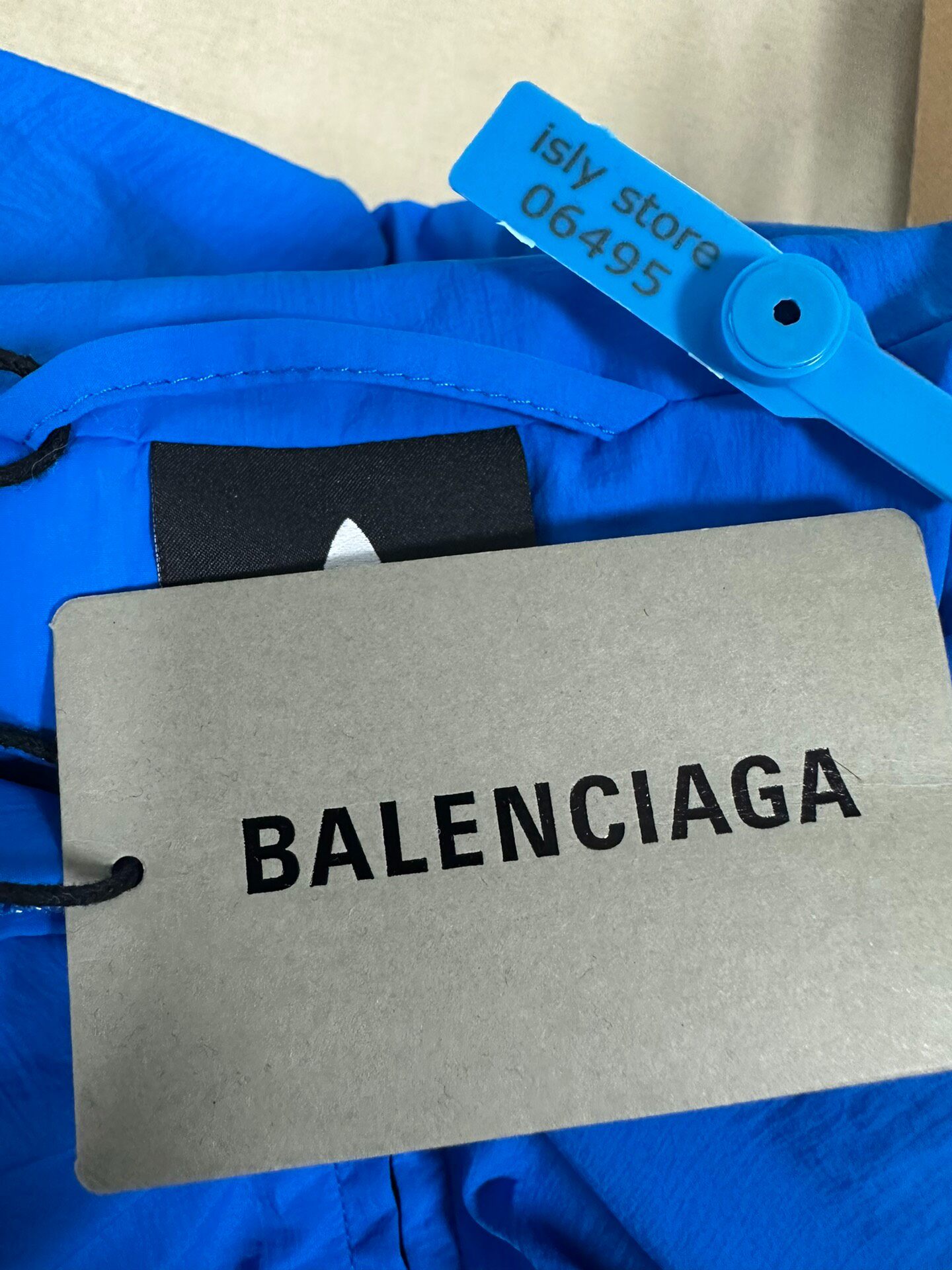 Balenciaga x Adidas Men's Track Jacket — label