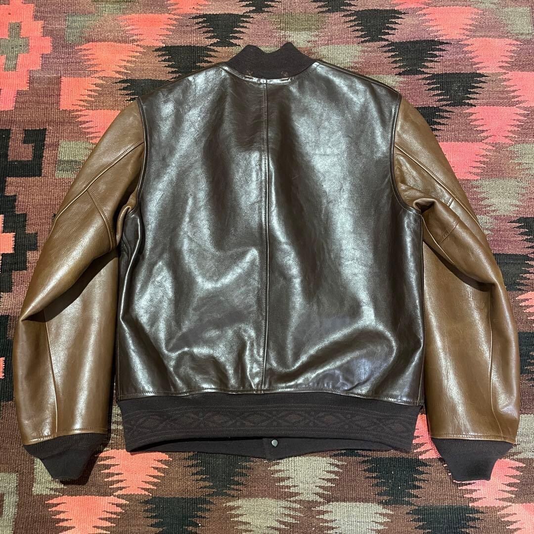 RRL A-1 Leather Bomber Jacket — label