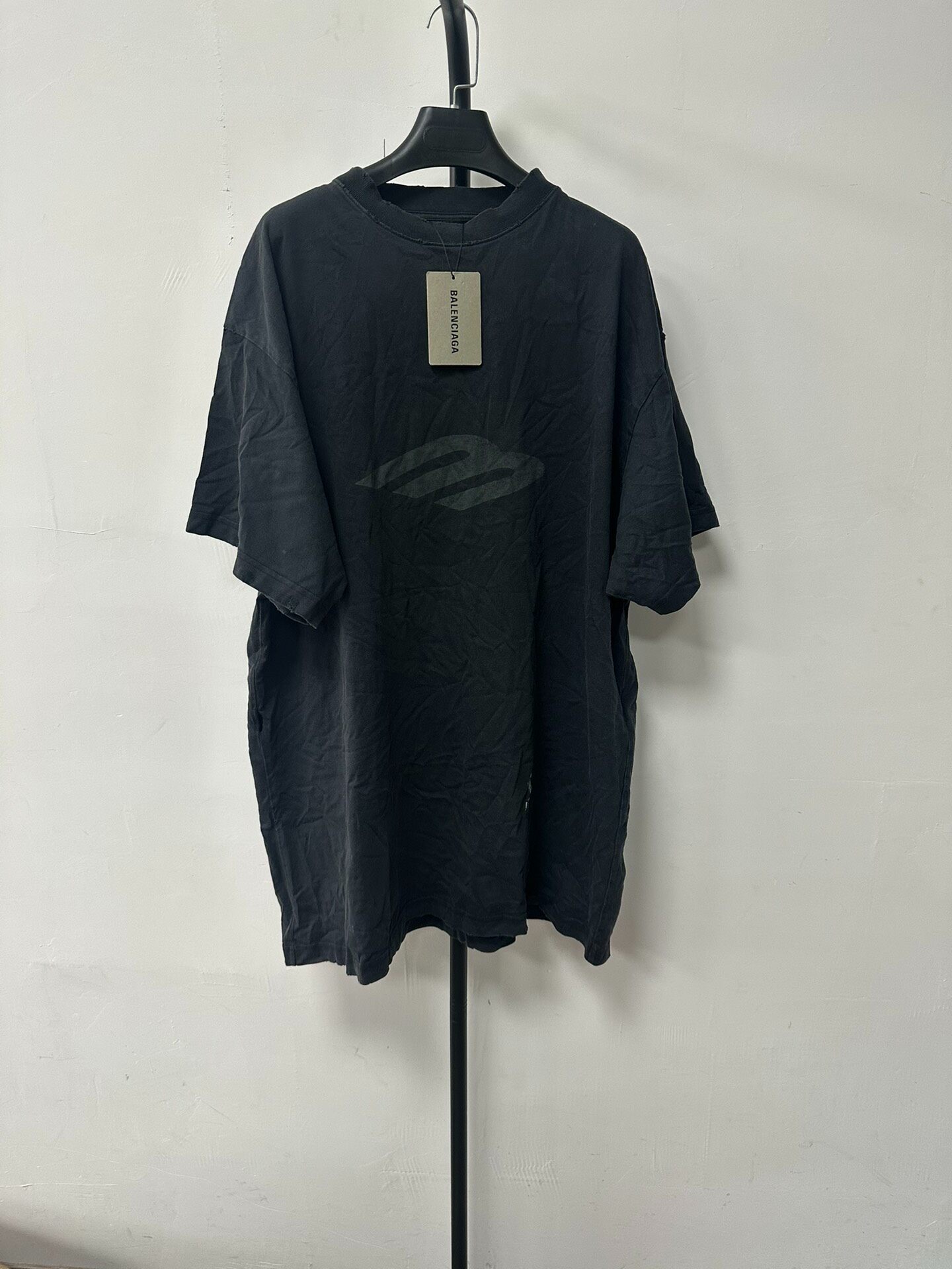 Balenciaga Men's Faded Logo Tee