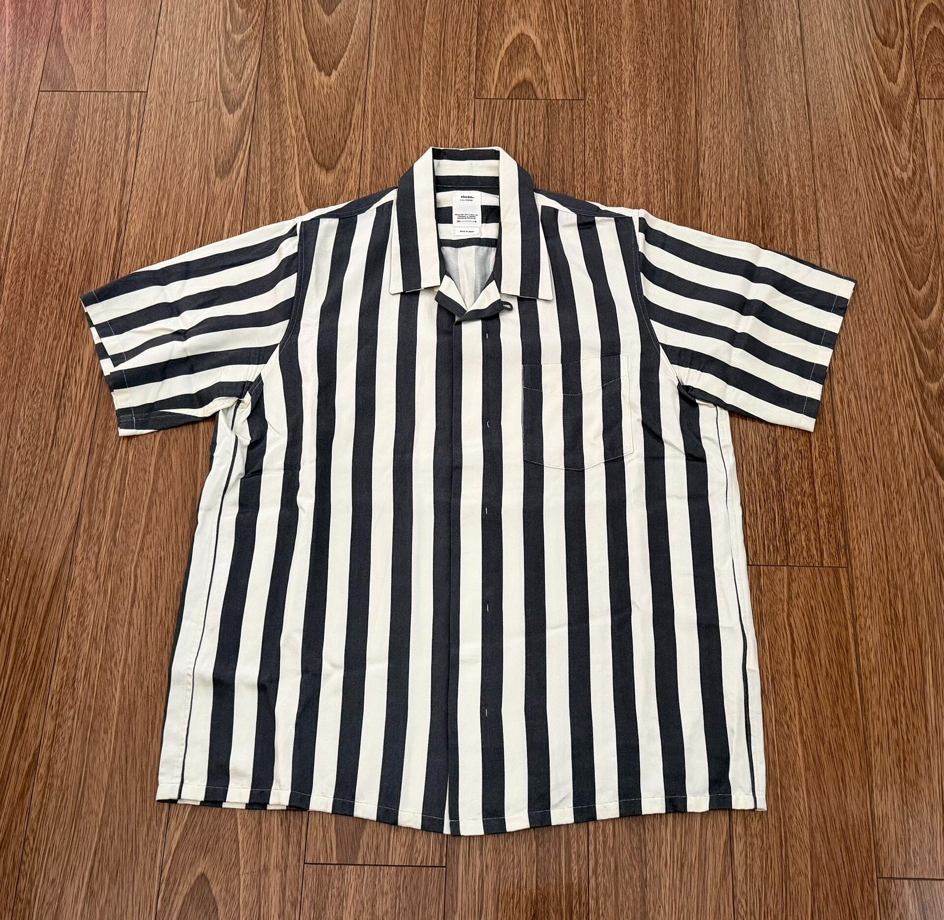 Visvim Free Edge Striped Short Sleeve Shirt