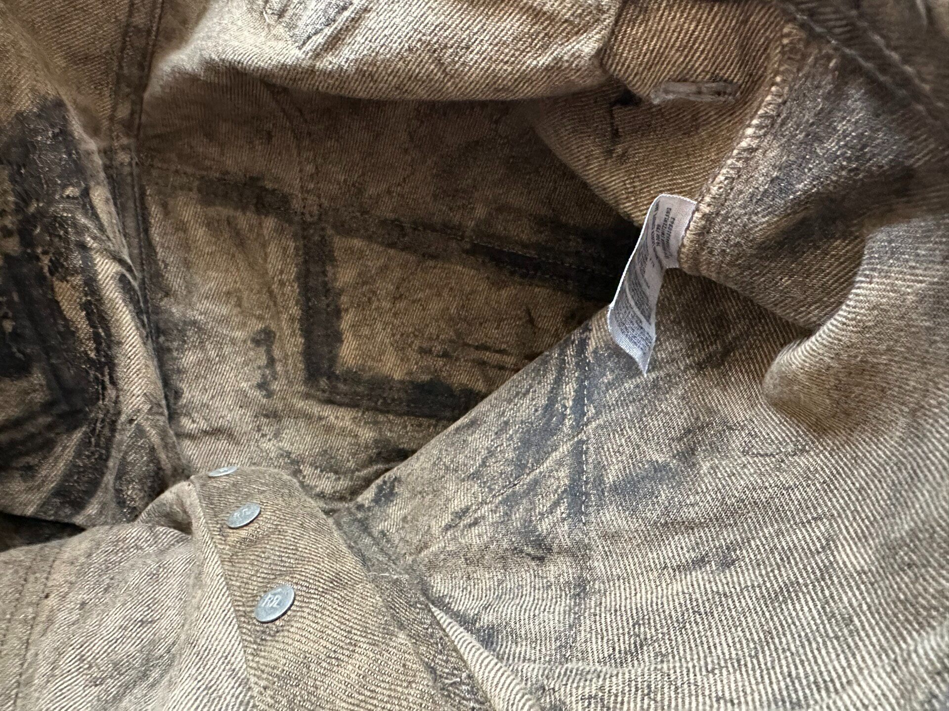 RRL Faded Double Knee Work Jeans — back