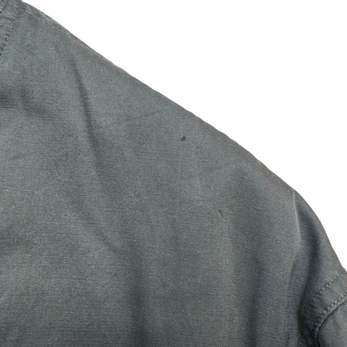 A.Presse Distressed Silk Blend Flight Jacket — label